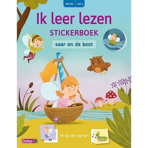 Uitgeverij deltas stickerboek ik leer lezen - saar en de boot (avi-m3)