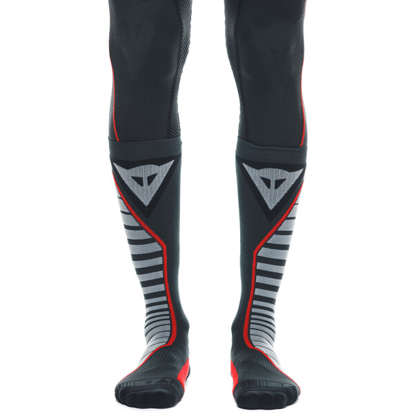 Dainese - Chaussettes Thermo Long Noir / Gris / Rouge