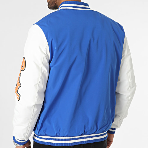 Veste Teddy Bleu Roi Blanc