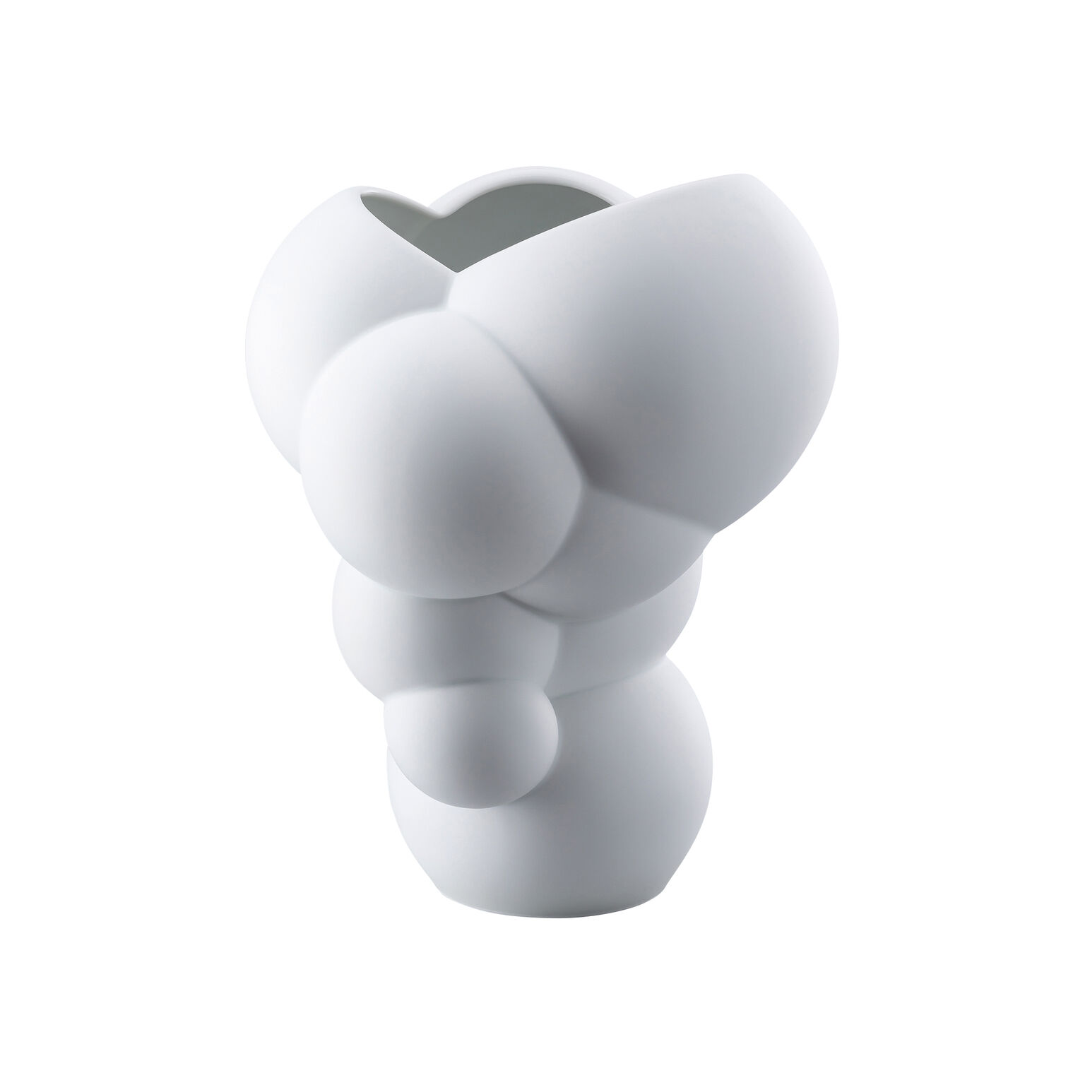 Skum Weiss matt Vase 26 cm