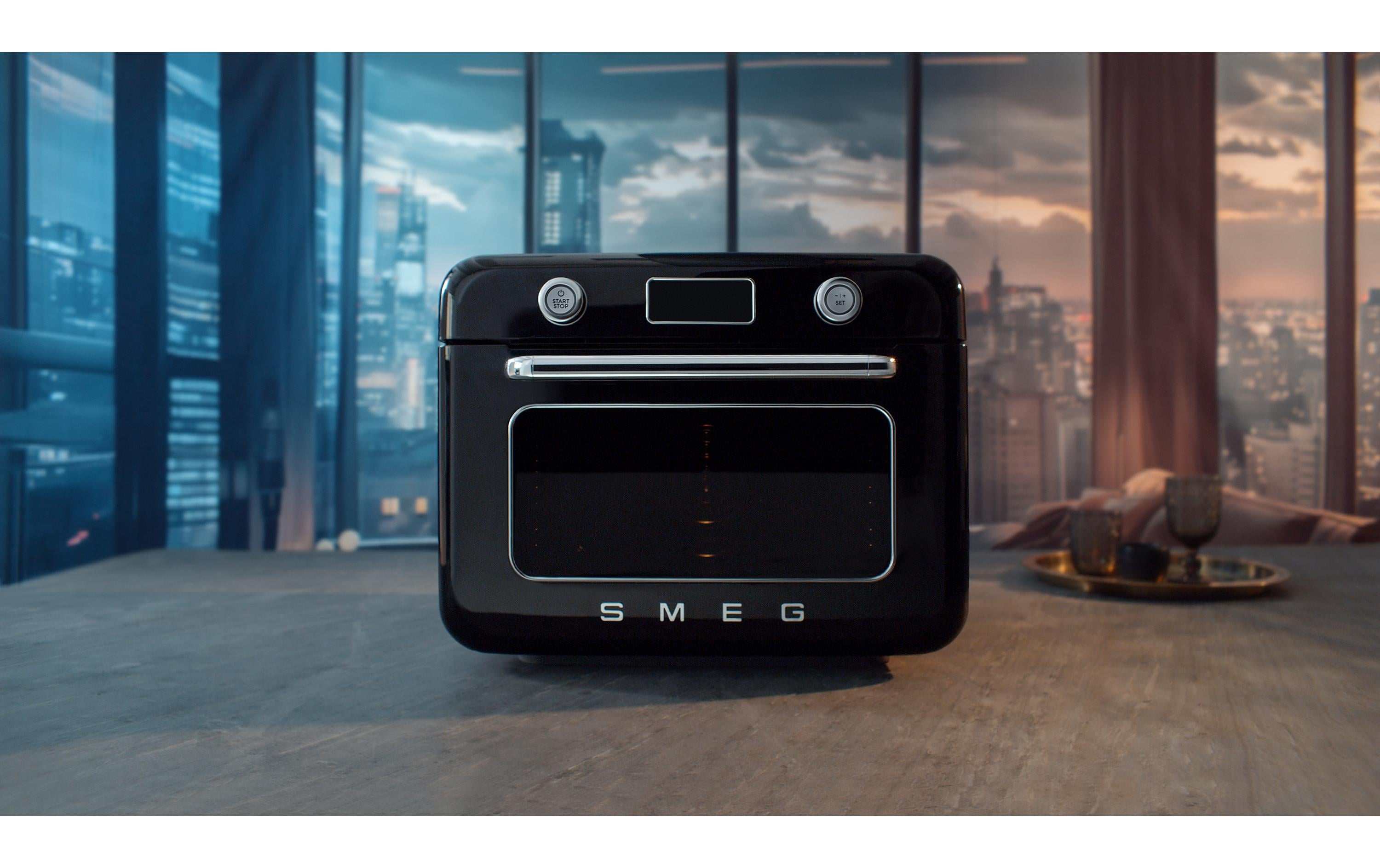 Dampfbackofen COF01 WhEU Schwarz<br>Kombi-Tisch-Backofen