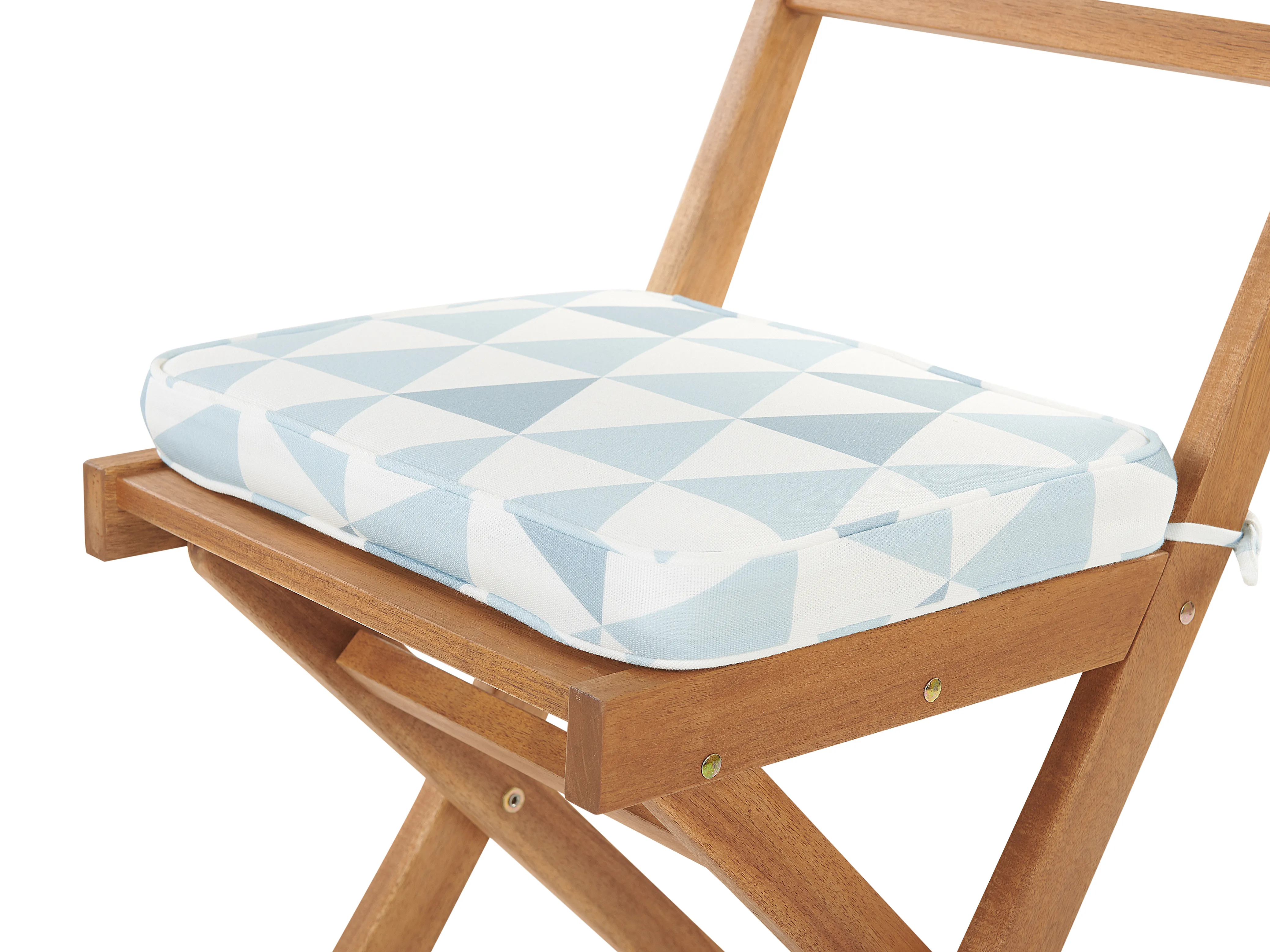 Bistroset met kussens inklapbaar FIJI Acaciahout Blauw