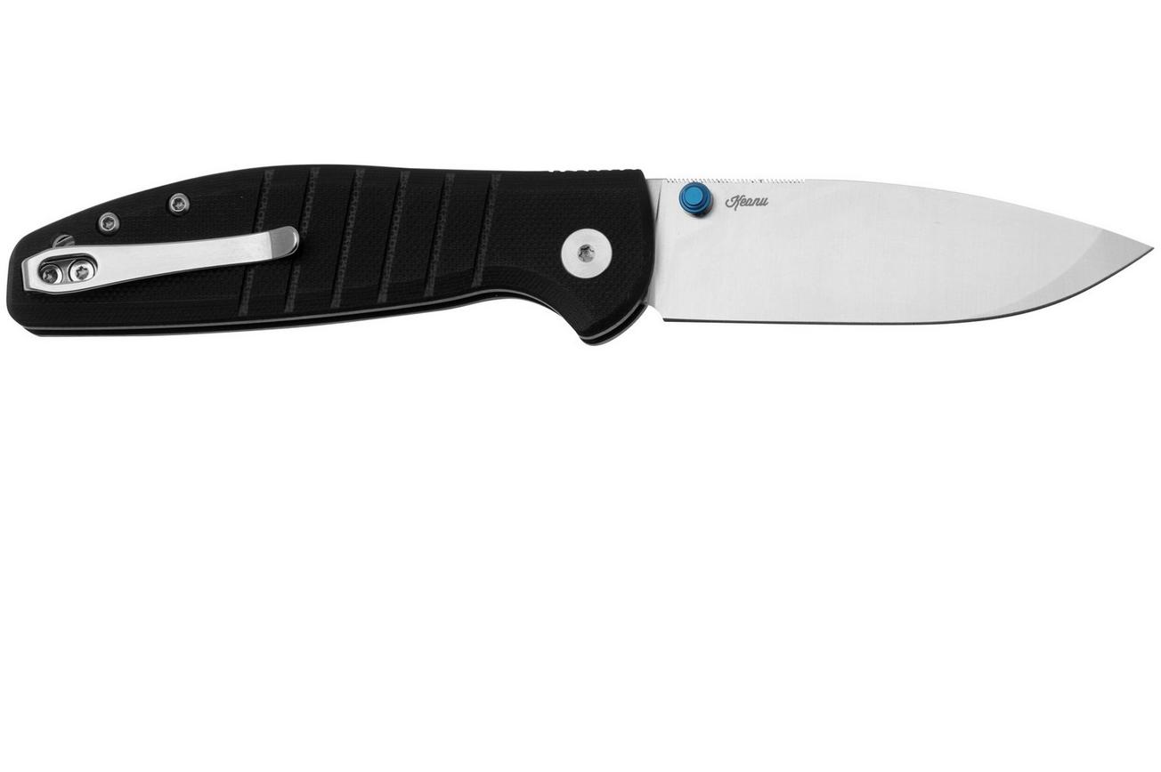 Bestechman Goodboy Jr BMK10A D2, Black G10 zakmes, Keanu design