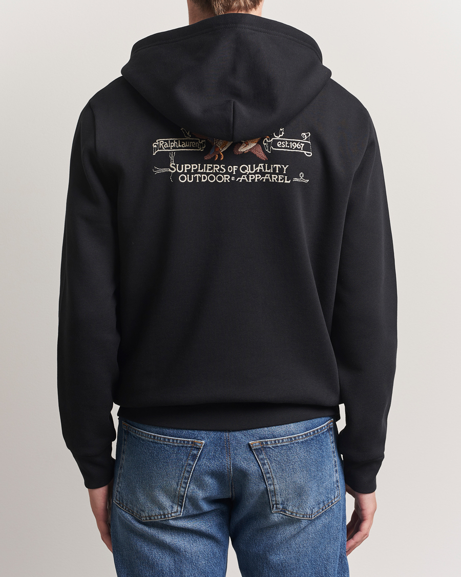 Polo Ralph Lauren Back Print Full-zip Polo Black