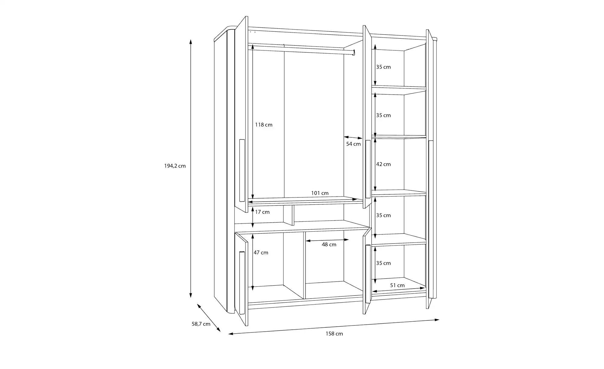Kleiderschrank  Surfinio