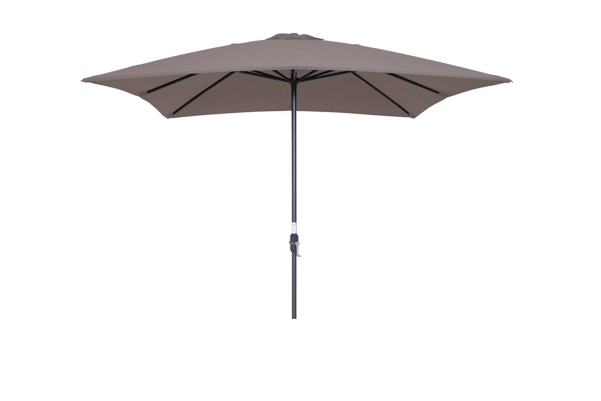 Garden Impressions Garden Impressions Lotus parasol 250x250 - carbon black/ taupe