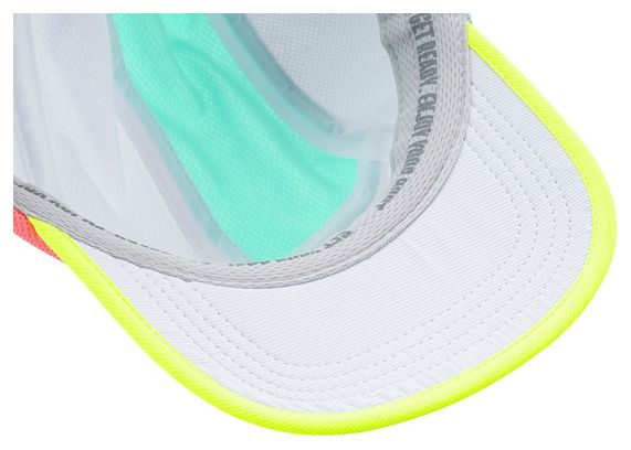 Casquette de Running Incylence Signature Blanc Bleu Fluo
