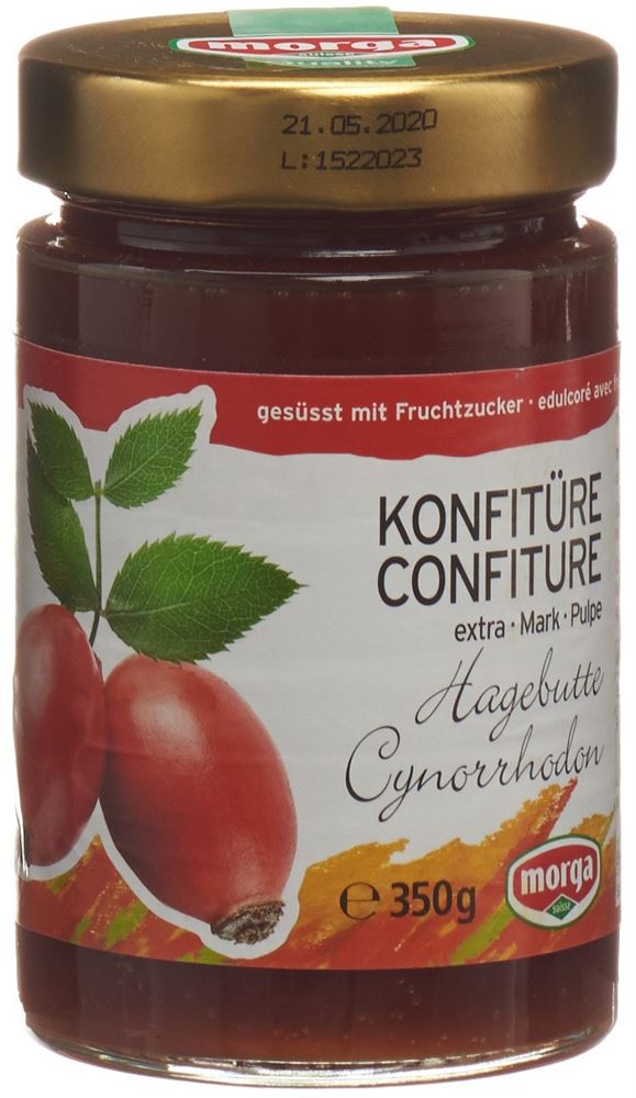 MORGA Konfitüre<br>350 g, Hagebuttenmark mit Fruchtzucker
