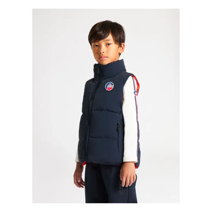 Fusalp Veste Sans Manches Venus | Bleu marine - Rouge