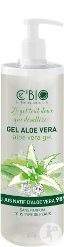Cebio Gel Aloe Vera Bio 98% Flacon-Pompe 500ml