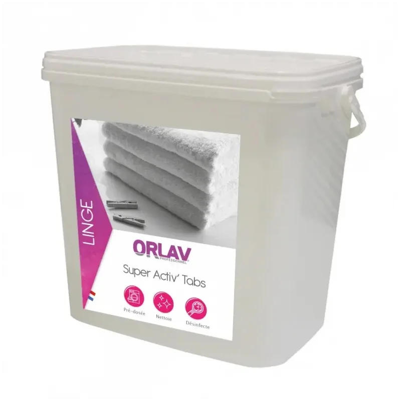 ORLAV- Lessive pastilles désinfectantes - Power activ' - x125