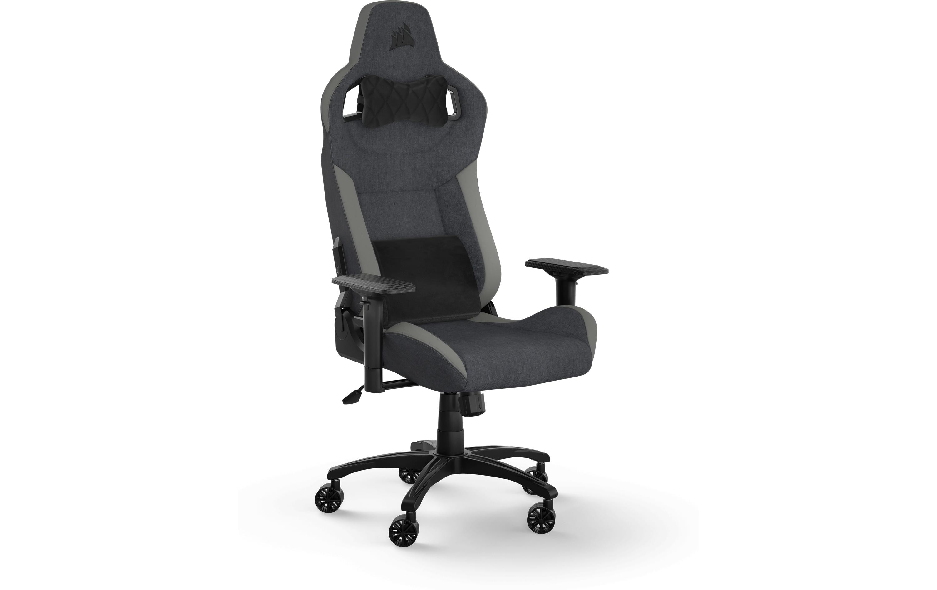 Gaming-Stuhl T3 Rush (2023) Grau<br>Ergonomischer Racing-Gaming-Stuhl mit einer Belastbarkeit von bis zu 120 kg
