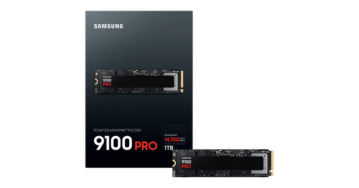 SAMSUNG9100 PRO 1 TB SSD  (MZ-VAP1T0BW, PCIe Gen 5.0 x4, NVMe 2.0)