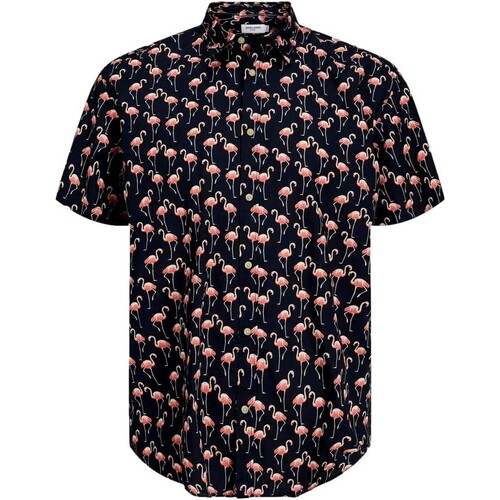 Jack & Jones - CAMISA ESTAMPADA HOMBRE JACK & JONES 12233538 Azul