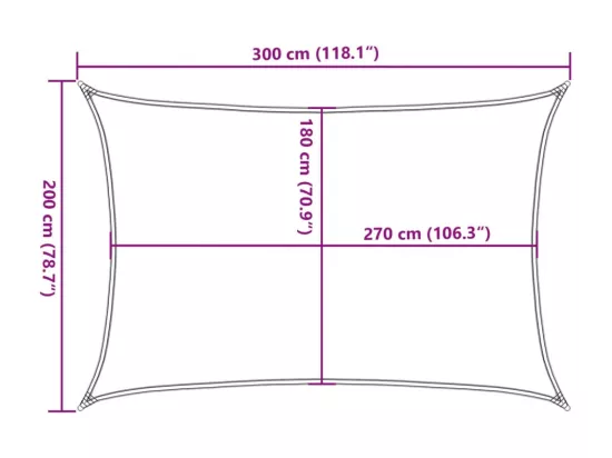 Voile d'ombrage 160 g/m² Vert clair 2x3 m PEHD