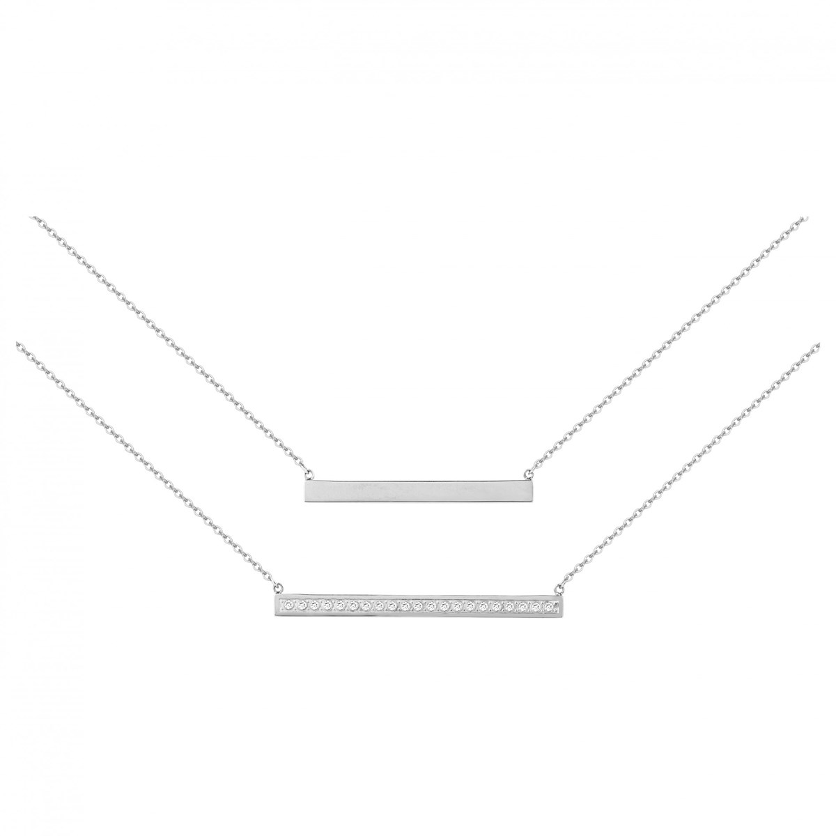 Collier multi-chaînes en Acier