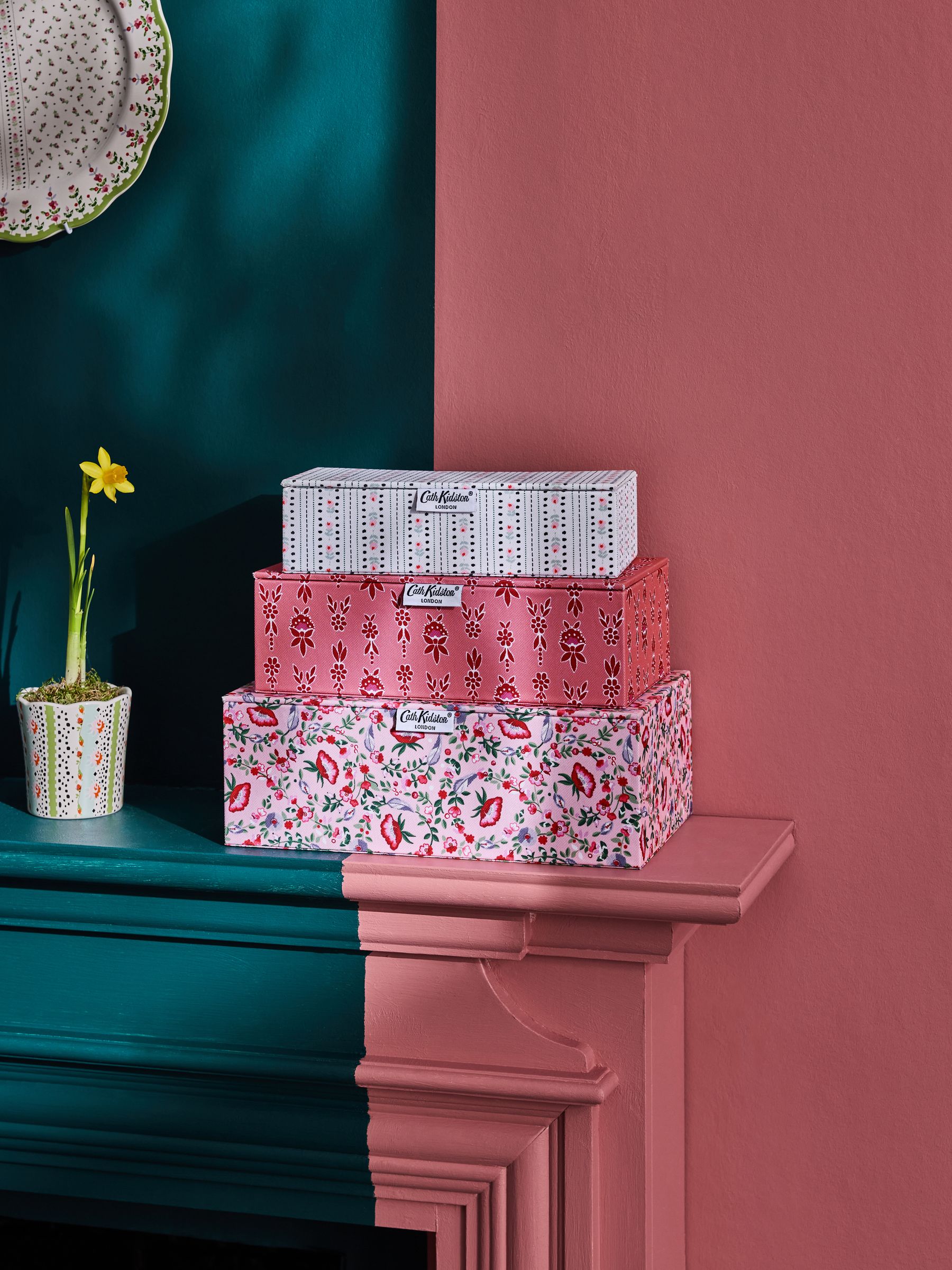 Cath Kidston set van 3 opbergdozen