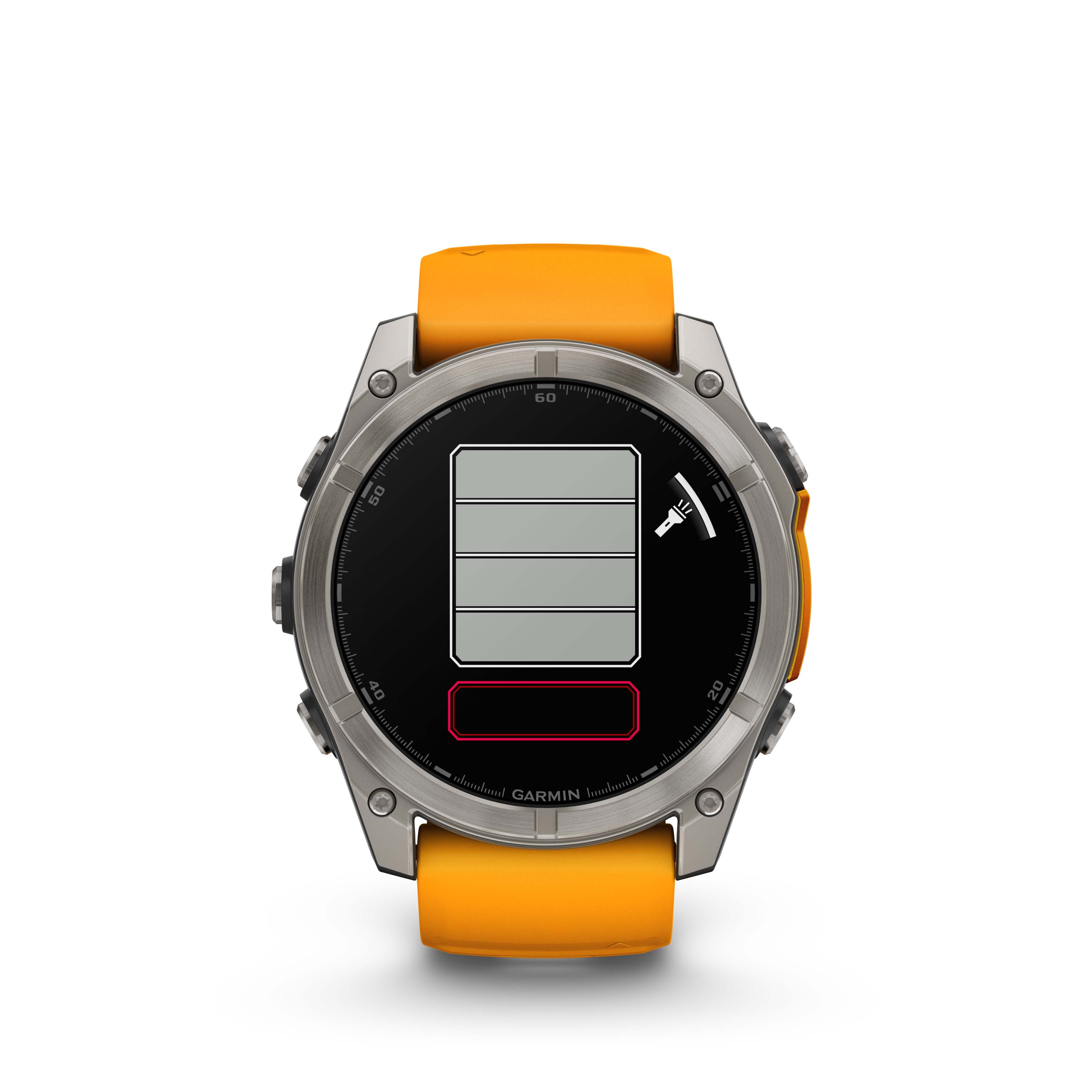Garmin Fenix 8 47mm Amoled Sapphire Titan/Orange