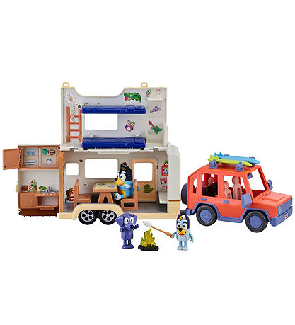 Bluey Spielset - Allrad und Wohnwagen