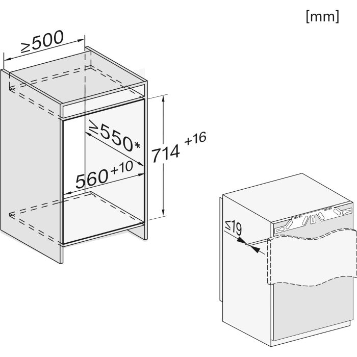 Miele Einbau-Gefrierschrank FNS 7040 C