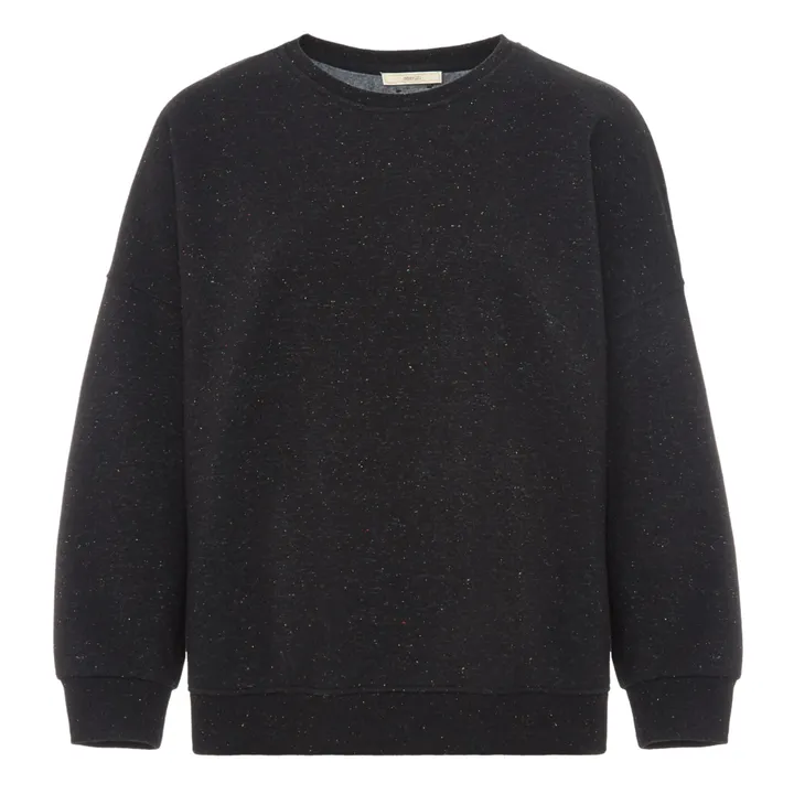 Sessùn Sweat Chebbi Coton Moucheté | Noir