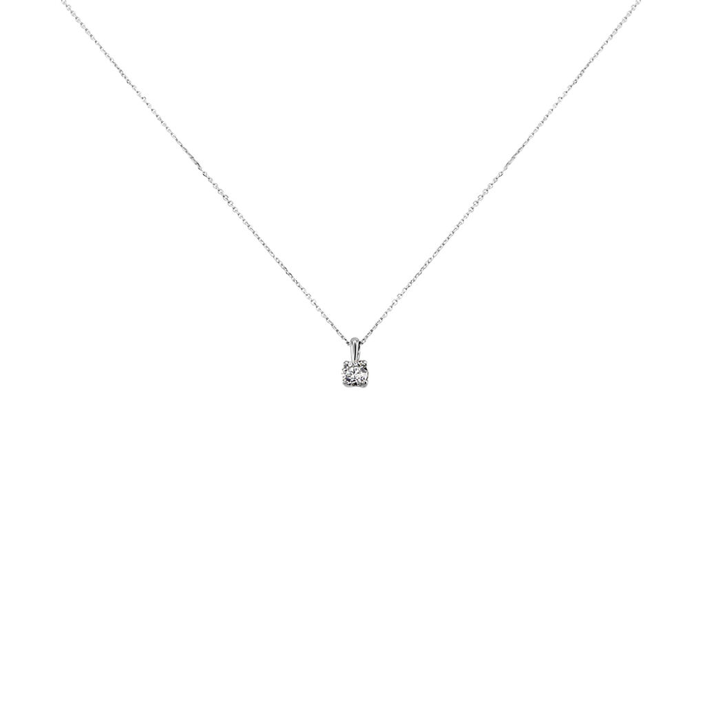 Collier Victoria Platine Blanc Diamant