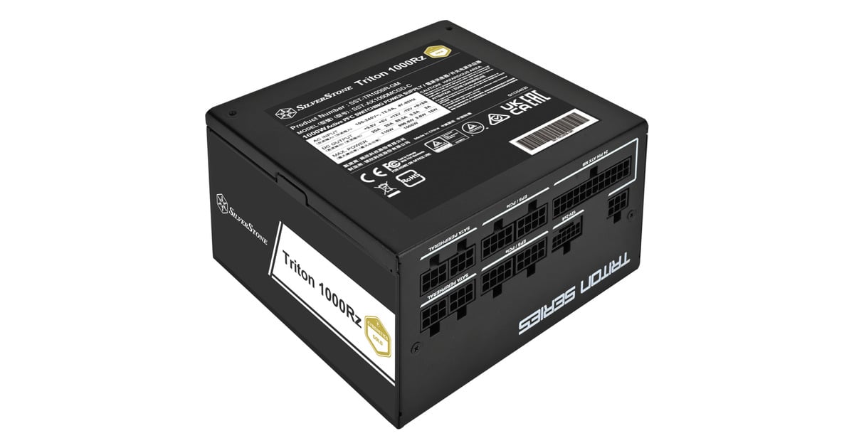 SilverStoneTriton 1000Rz modulaire 1000 watt voeding   (Zwart, 1x 12V-2x6, 4x PCIe)