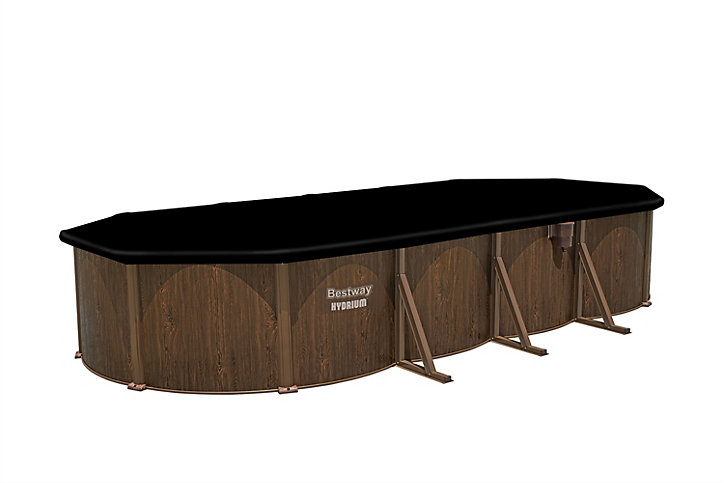 Piscine tubulaire bois Hydrium Bestway L.739 x l.503 x H.130 cm