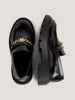 Mocassins com sola grossa escovada
