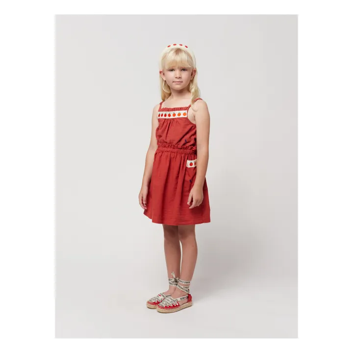 Bobo Choses Jupe Poches Brodées Tomates | Rouge