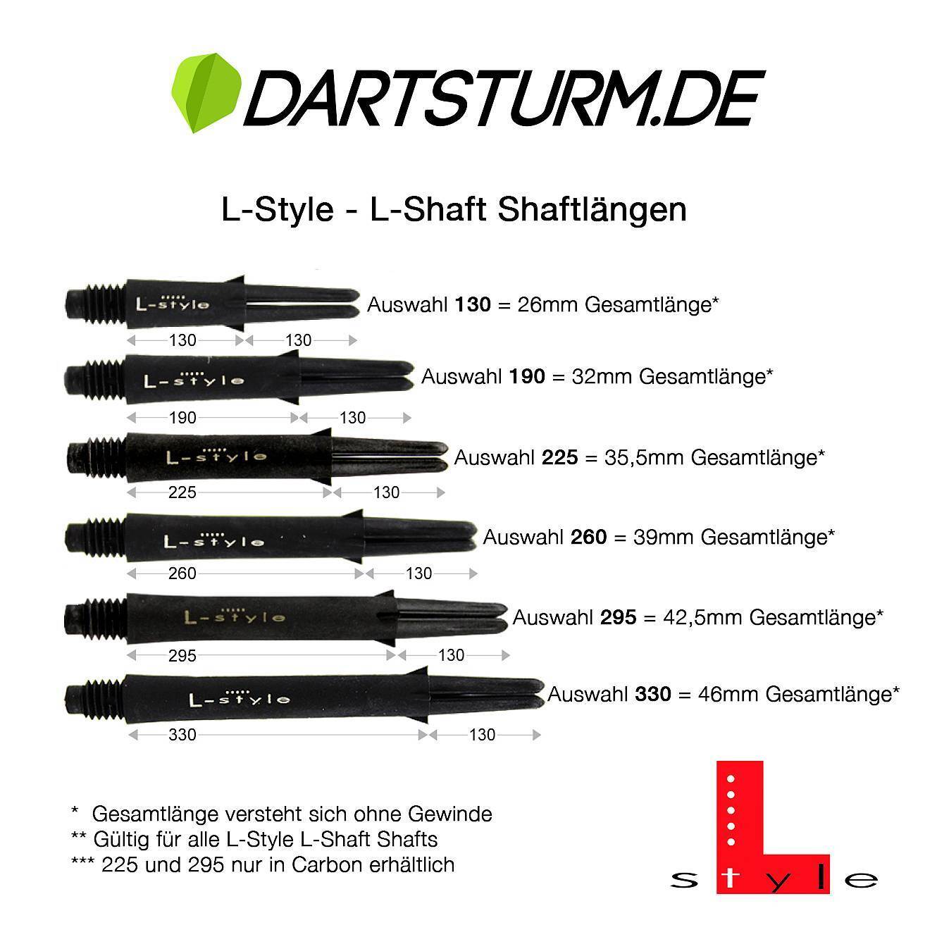L-Style - Carbon Silent Straight Spinner - Transparent