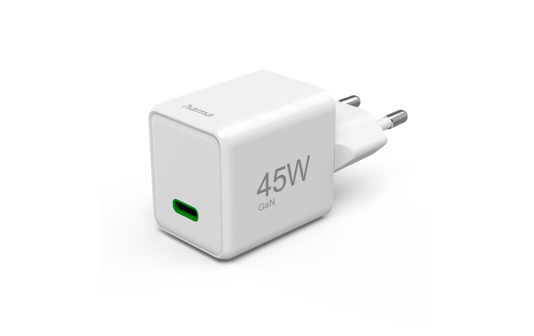 USB-Wandladegerät Gan charger USB-C 45 W WeissSuper-Mini-GaN-Ladegerät USB-C