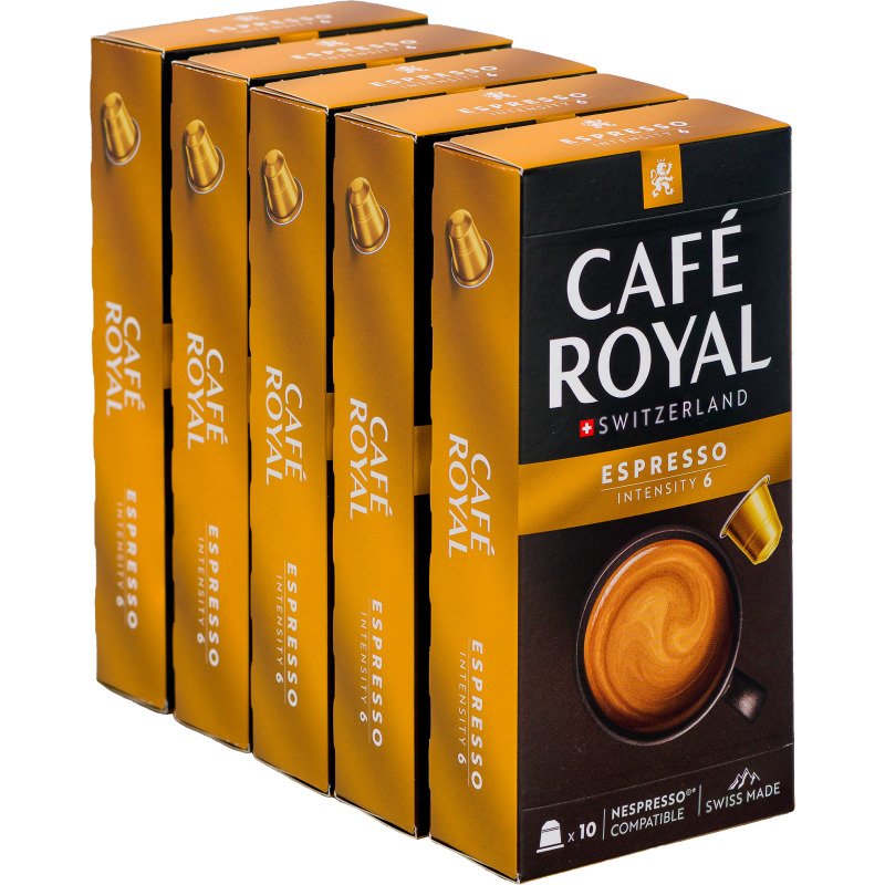Capsules de café Café Royal Espresso - 5 Boîtes de 10