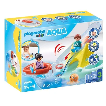PLAYMOBIL® 70635 1.2.3. Aqua Badeinsel mit Wasserrutsche