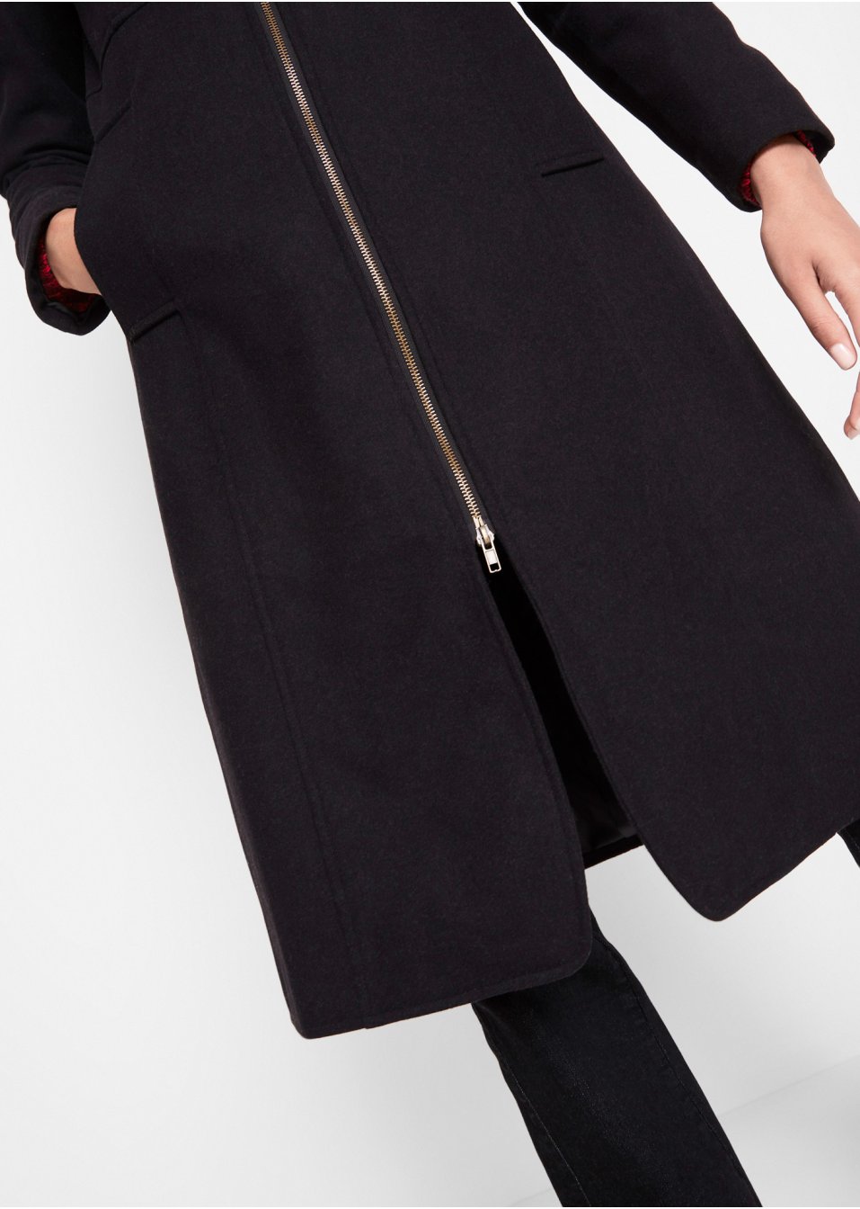 Manteau style militaire avec teneur en laine