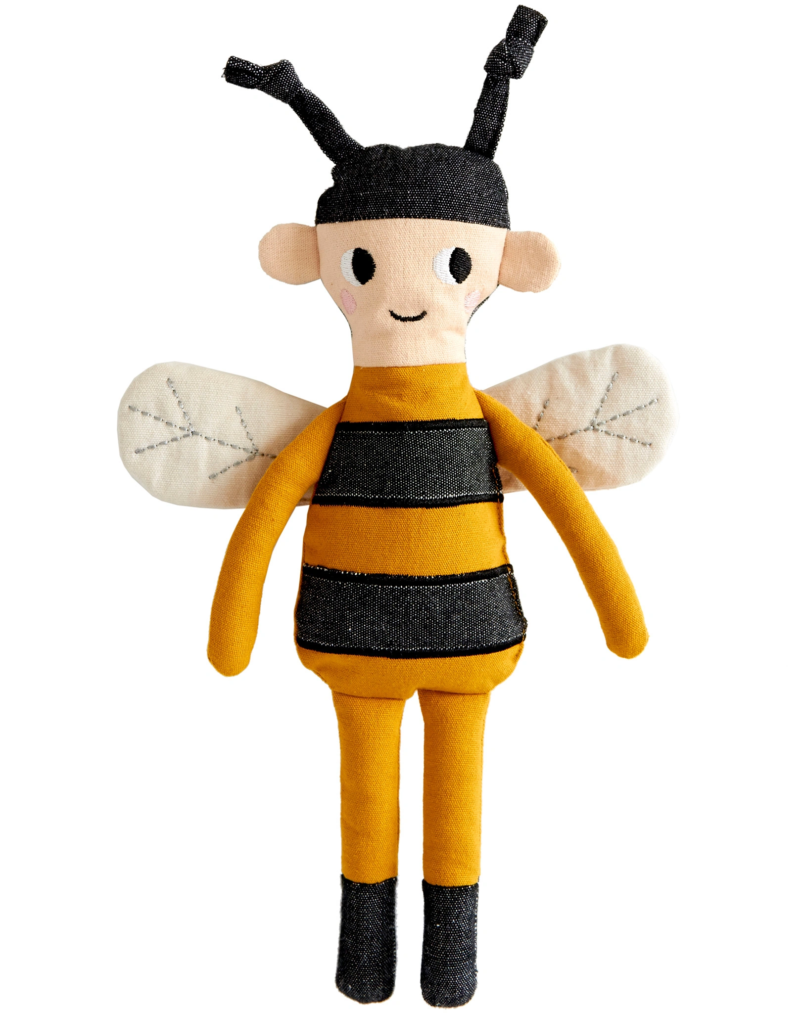 Kuscheltier BEE (28cm) in schwarz/gelb
