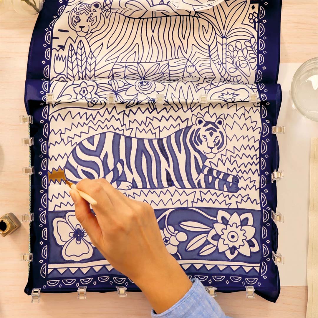 djeco knutselset atelier 10 - zijde schilderen