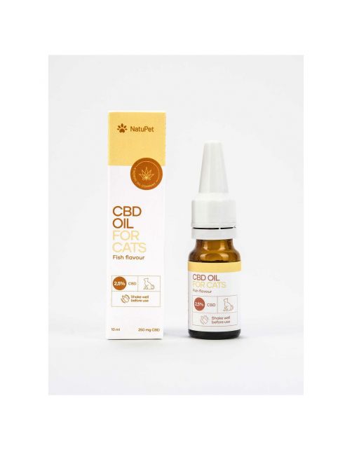 Natupet Cbd Oil For Cats 2.5% - Hennepolie - Vis 10 ml
