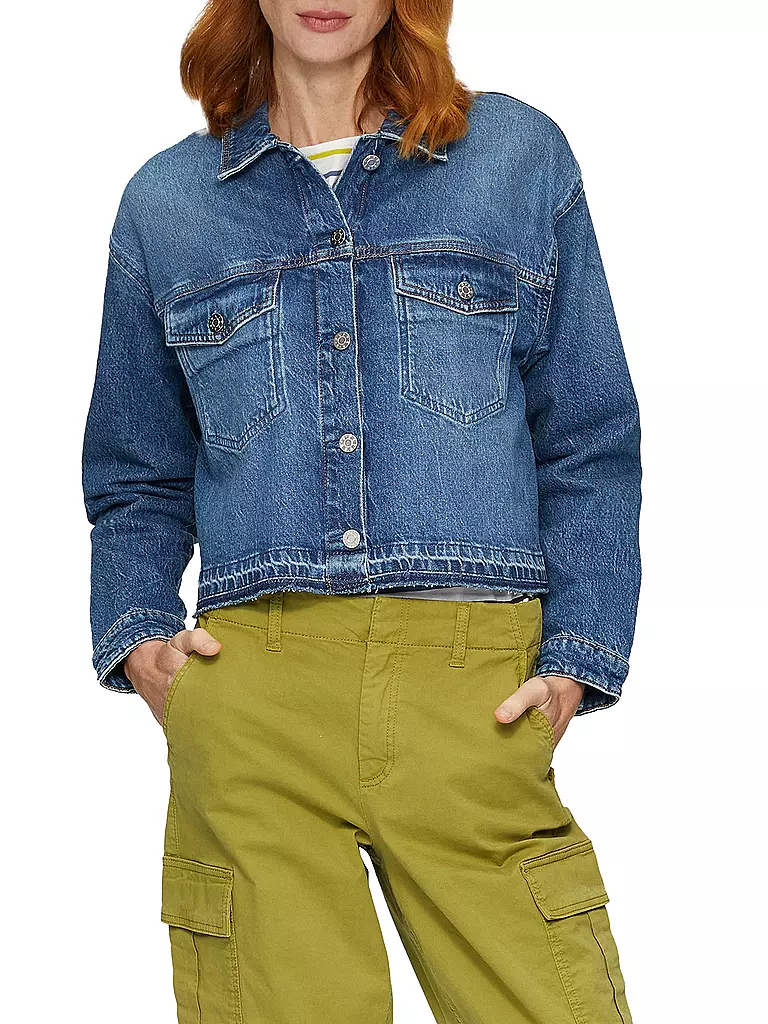 S.OLIVER Jeansjacke  blau
