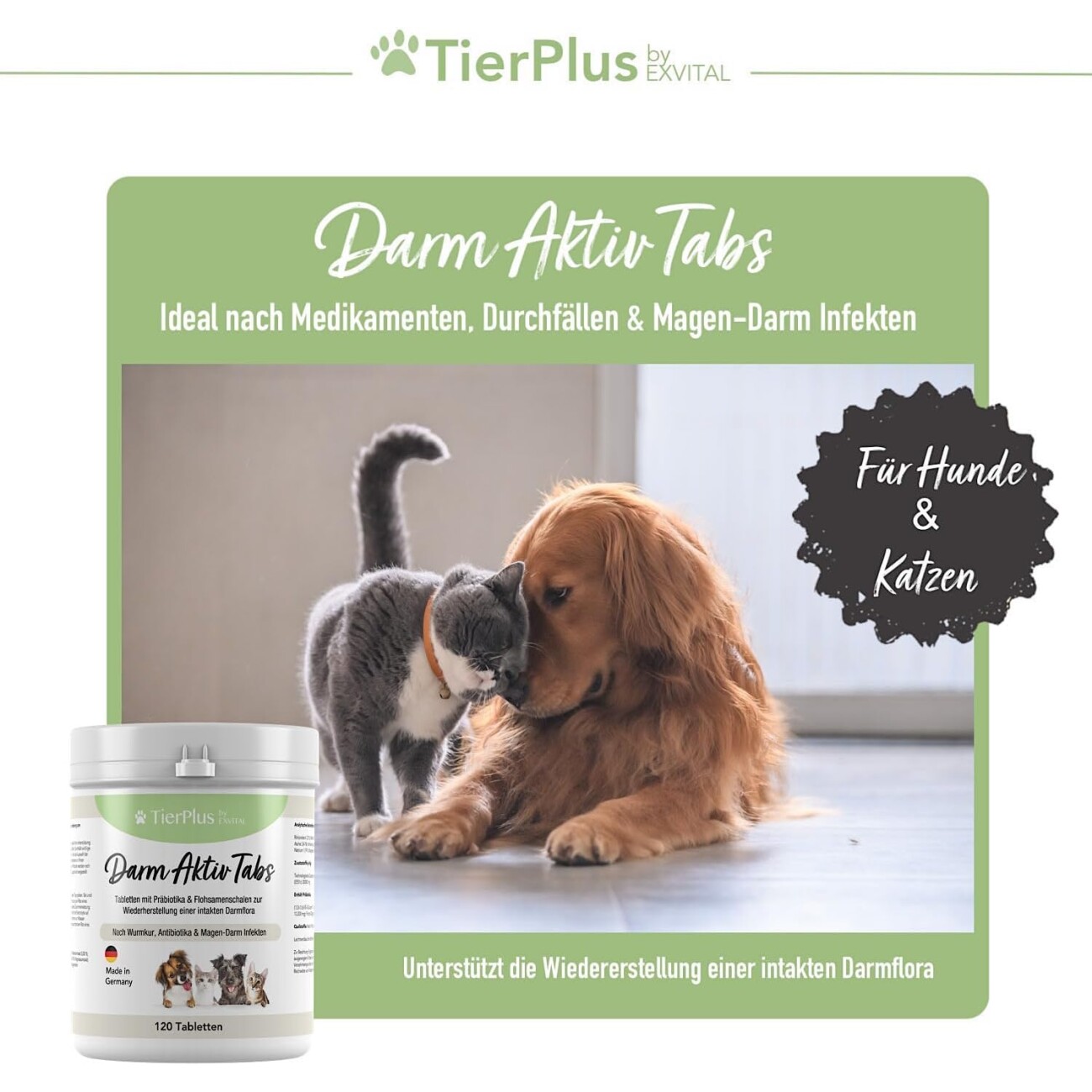 TierPlus ® Darm Aktiv Tabs Präbiotika
