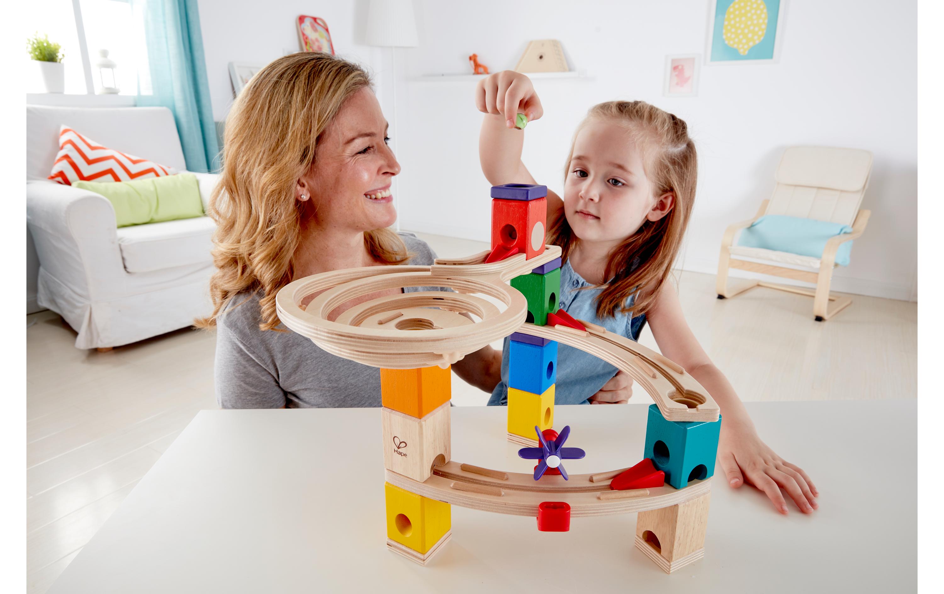 Kugelbahn Quadrilla Super Spiralburg & Endspurt<br>Bundle mit zwei Spielsets