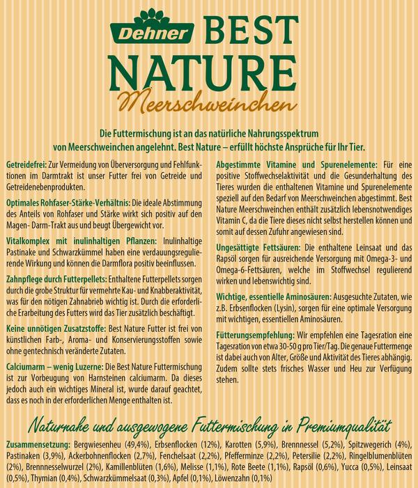 Dehner Best Nature Meerschweinchenfutter, 2 kg