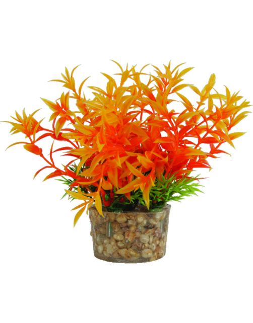 Zolux Kunstplanten Op Grind - Aquarium - Kunstplant - Assorti per stuk Small