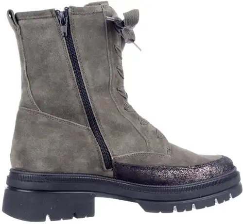 Waldlaufer khaki groen combi 930806 H - maat 6 veterboot khaki groen combi - maat 6 Calandschoen