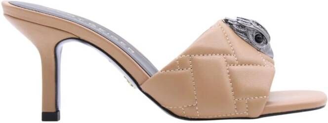 Kurt Geiger Kristalversierde Sandaal Sabot Yellow Dames