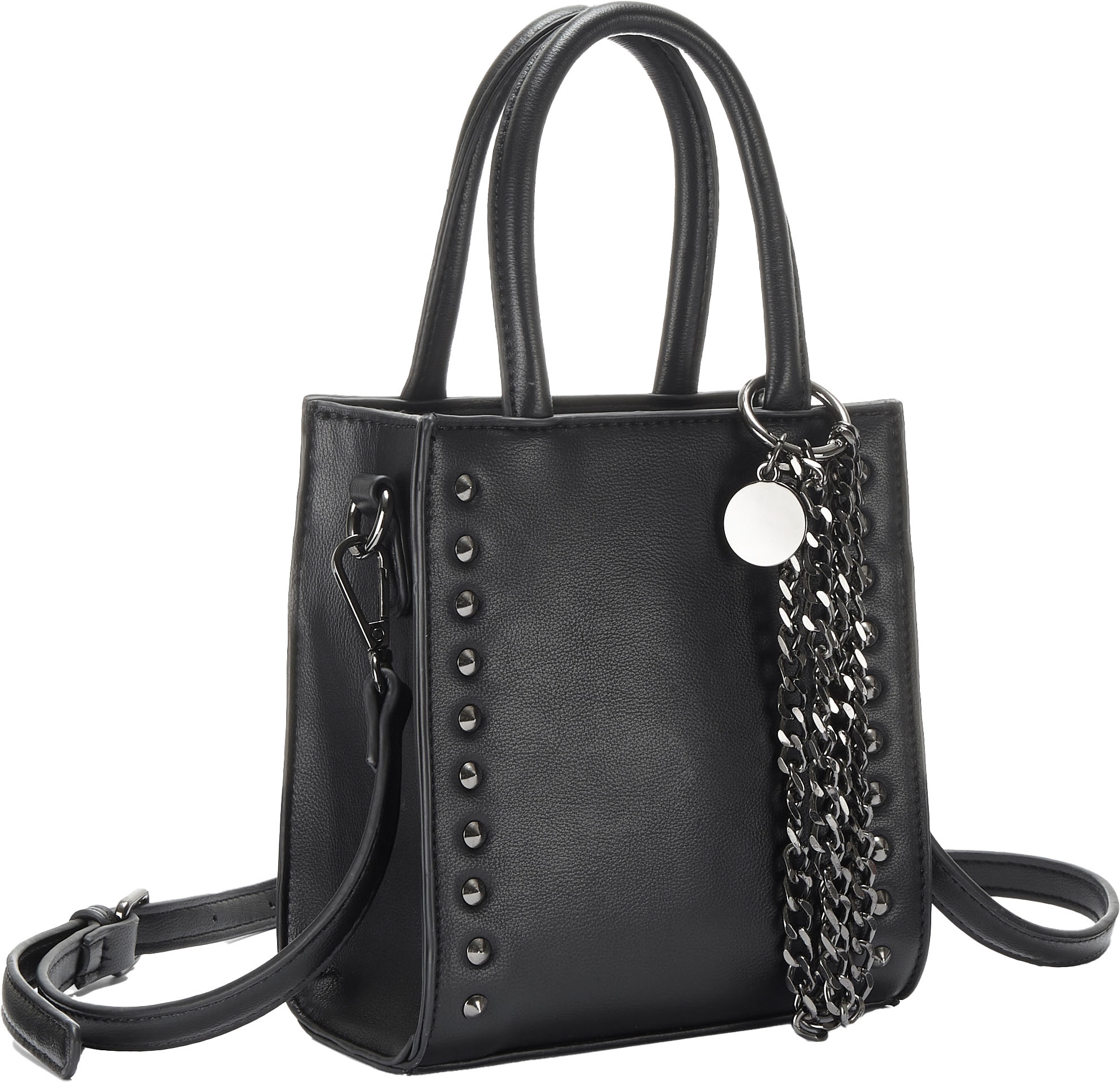 Vivance Handtasche »Minibag« mit Nietendetails, Schultertasche, Henkeltasche, Crossbody Bag VEGAN