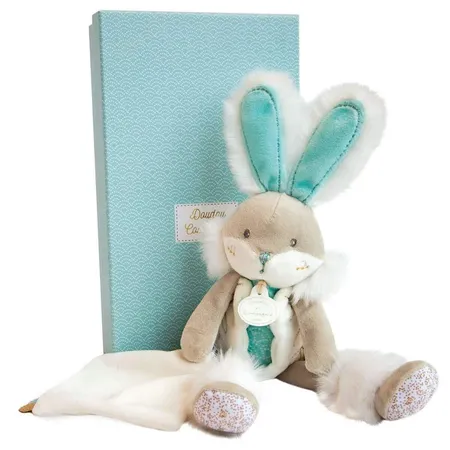 Doudou Hase mit Schmusetuch,mandel