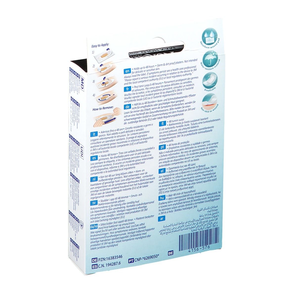 Nexcare™ Max Hold waterproof Pflasterstrips 3 Größen