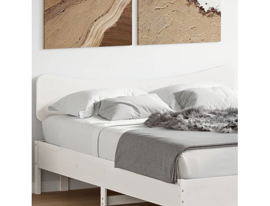 VIDAXL - Tête de lit blanc 150 cm bois massif de pin
