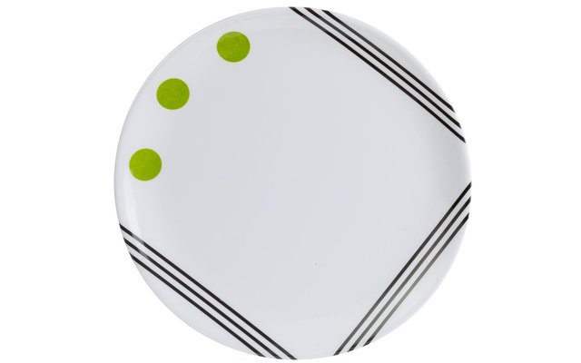 Berger Dots Melamin Geschirr-Einzelteile Grün